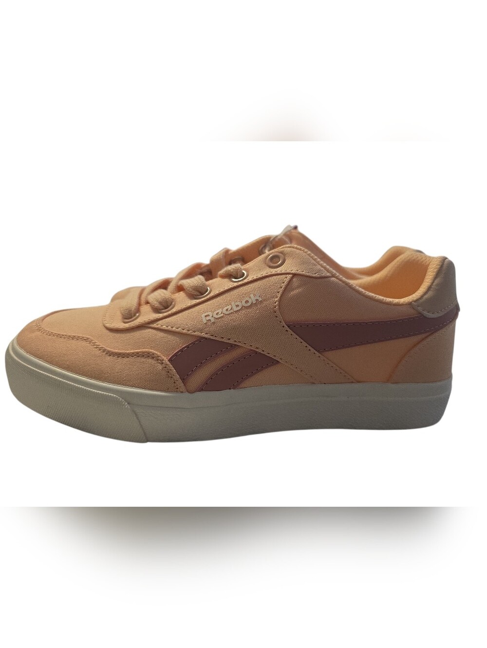Reebok Peach Canvas Low-Top Sneakers